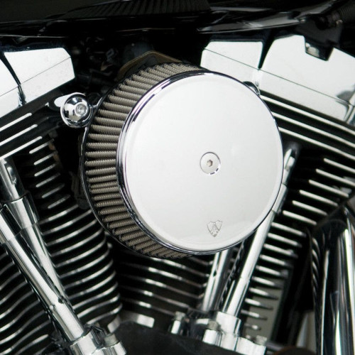 PartzBiz HD: 4423629-Arlen Ness Chrome Stage 1 Big Sucker Air Stainless Filter w/ Cover Harley 99-16 | 50-331 PartzBiz HD: 4423629-Arlen Ness Chrome Stage 1 Big Sucker Air Stainless Filter w/ Cover Harley 99-16 | 50-331