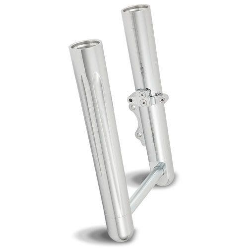 PartzBiz HD: 4423613-Arlen Ness Hot Fork Legs Dual Caliper Single Side Deep Cut Chrome Harley 00-07 | 06-534 PartzBiz HD: 4423613-Arlen Ness Hot Fork Legs Dual Caliper Single Side Deep Cut Chrome Harley 00-07 | 06-534