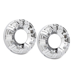 PartzBiz HD ANI-1107 - Arlen Ness I-1107 Chrome 10 Gauge Exhaust Tips 15-19 Indian Scout คู่ 18601265 1860-1265 266655