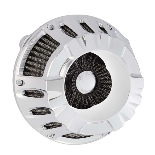 PartzBiz HD: 4423557-Arlen Ness Inverted Deep Cut Chrome Stage 1 Air Cleaner Harley Twin Cam 99-15 | 18-928 PartzBiz HD: 4423557-Arlen Ness Inverted Deep Cut Chrome Stage 1 Air Cleaner Harley Twin Cam 99-15 | 18-928