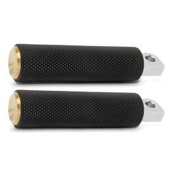 PartzBiz HD AN07-932 - Arlen Ness Knurled Brass Fusion Male Mount Foot Pegs for Harley or Metric-07-932 PartzBiz HD AN07-932 - Arlen Ness Knurled Brass Fusion Male Mount Foot Pegs for Harley or Metric-07-932