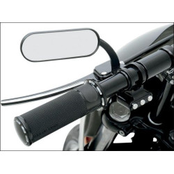 PartzBiz HD AN13-412 - กระจกมองข้างซ้าย Arlen Ness Micro Black Mini Oval Harley or Metric EACH | 13-412 PartzBiz HD AN13-412 - กระจกมองข้างซ้าย Arlen Ness Micro Black Mini Oval Harley or Metric EACH | 13-412
