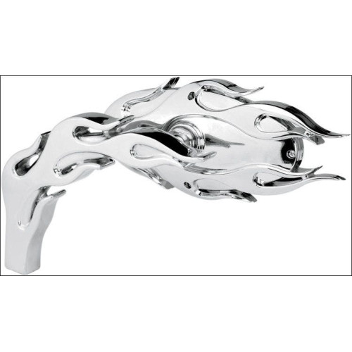 PartzBiz HD: 4423510-Arlen Ness Micro Chrome Flamed Left Side Mirror Harley or Metric EACH | 13-070 PartzBiz HD: 4423510-Arlen Ness Micro Chrome Flamed Left Side Mirror Harley or Metric EACH | 13-070