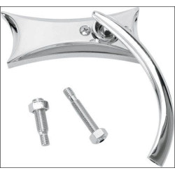 PartzBiz HD AN13-417 - Arlen Ness Micro Chrome กระจกมองข้างขวา Four Point Harley หรือ Metric EACH | 13-417 PartzBiz HD AN13-417 - Arlen Ness Micro Chrome กระจกมองข้างขวา Four Point Harley หรือ Metric EACH | 13-417