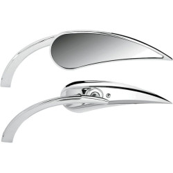 PartzBiz HD AN13-410/AN13-411 - Arlen Ness Micro Chrome RAD II Teardrop กระจกมองข้างซ้ายและขวา Harley หรือ Metric คู่ PartzBiz HD AN13-410/AN13-411 - Arlen Ness Micro Chrome RAD II Teardrop กระจกมองข้างซ้ายและขวา Harley หรือ Metric คู่