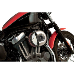 PartzBiz HD AN18-824 - Arlen Ness Plain Backing Plate Stage 1 Big Sucker เครื่องฟอกอากาศสำหรับ 91-15 XL | 18-824