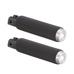 PartzBiz HD ANRC-400-007 - Arlen Ness Rough Crafts Chrome Knurled Front Foot Pegs Harley Softail 18-Up PartzBiz HD ANRC-400-007 - Arlen Ness Rough Crafts Chrome Knurled Front Foot Pegs Harley Softail 18-Up