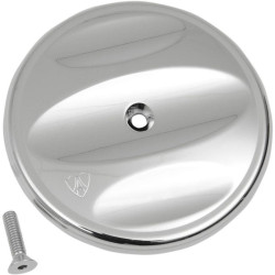 PartzBiz HD AN18-781 - Arlen Ness สแกลลอป Chrome Billet Stage 1 เครื่องฟอกอากาศฝาครอบด้านนอก Big Sucker | 18-781