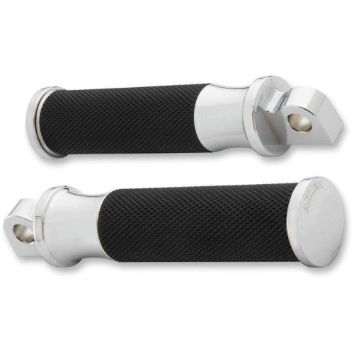 PartzBiz HD: 4423437-Arlen Ness Smooth Chrome Fusion Male Mount Foot Pegs for Harley or Metric-07-920