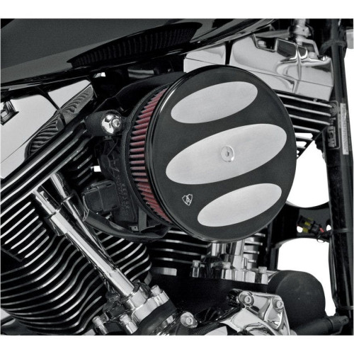 PartzBiz HD: 4423415-Arlen Ness Stage 2 Billet Sucker Air Cleaner Black Scallop Cvr Harley 99-01 FL | 18-848