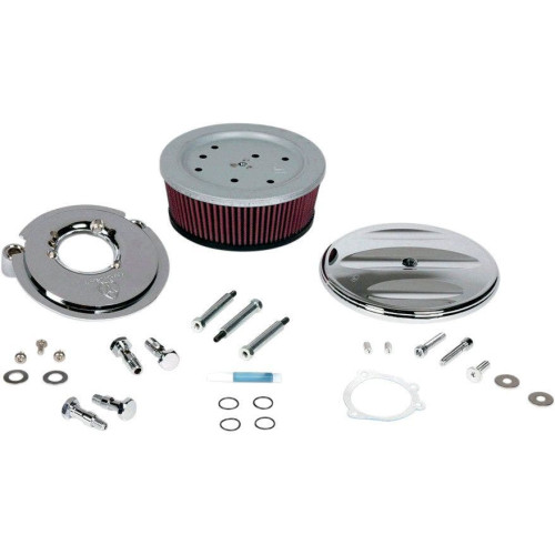 PartzBiz HD: 4423416-Arlen Ness Stage 2 Billet Sucker Air Cleaner Chrome Scallop Cvr Harley 91-15 XL | 18-807 PartzBiz HD: 4423416-Arlen Ness Stage 2 Billet Sucker Air Cleaner Chrome Scallop Cvr Harley 91-15 XL | 18-807