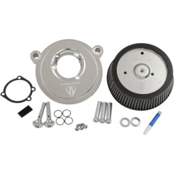 PartzBiz HD AN50-516 - Arlen Ness Synthetic Stage 1 น้ำยาล้างกรองอากาศ Chrome Backing Plate 93-99 EVO | 50-516