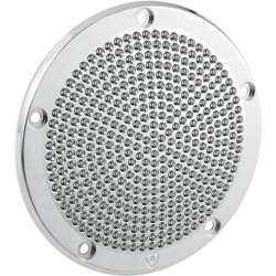 PartzBiz HD AN03-490 - Arlen Ness Tech Chrome Hole Shot 5 Hole Derby Cover for Harley Twin Models | 03-490 PartzBiz HD AN03-490 - Arlen Ness Tech Chrome Hole Shot 5 Hole Derby Cover for Harley Twin Models | 03-490