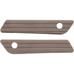 PartzBiz HD AN03-617 - Arlen Ness 03-617 ไทเทเนียม Saddlebag Latch ครอบคลุม Billet คู่ Harley Touring 14-21