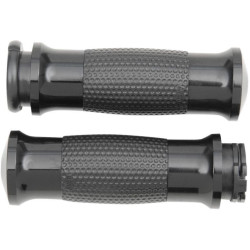 PartzBiz HD AG-GEL-70-ANO - Avon Black Anodized Soft Gel 3 Ring ปลอกแฮนด์ตามหลักสรีระศาสตร์ Harley Cable Throttle | GEL-70-ANO