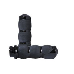 PartzBiz HD AG-AIR-90-ANO-BOSS - Avon Grips Air Cushion Anodized Grips w/ Throttle Assist Harley Cable Control | AIR-90-ANO-BOSS