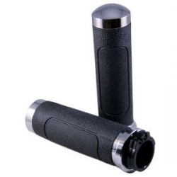 PartzBiz HD AG-VT-62-CH - Avon Grips Chrome V-Cruiser Grips สำหรับ Harley Cable Throttle รุ่น | VT-62-CH