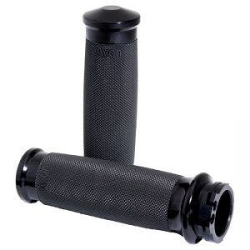 PartzBiz HD: 4423279-Avon Grips Custom Contour Black Anodized Hand Grips for Harley Cable | CC-86-ANO PartzBiz HD: 4423279-Avon Grips Custom Contour Black Anodized Hand Grips for Harley Cable | CC-86-ANO