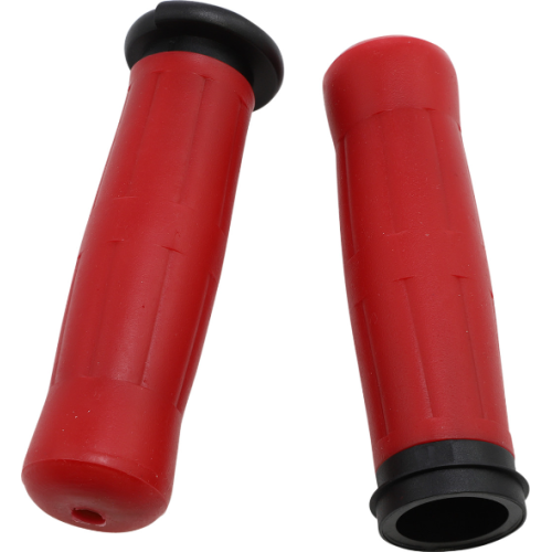 PartzBiz HD: 4423290-Avon Grips Red Old School 1" Rubber Grips OLD-69-SRED-FLY Harley TBW