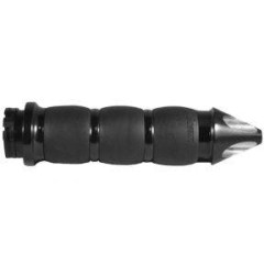 PartzBiz HD AG-AIR-96-SPIKE - Avon Grips Velvet Air Cushion Spike ด้ามจับ Anodized สีดำสำหรับสาย Harley | แอร์-96-สไปค์