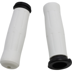 PartzBiz HD AG-OLD-69-WHITE-FL - Avon Grips White Old School 1 ” ด้ามจับยาง OLD-69-WHITE-FL Harley TBW