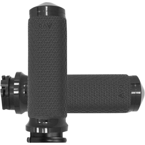 PartzBiz HD: 4423238-Avon Medium Memory Foam Grips Black Round Cap for Harley Cable Throttle 84-21 | MF-63A-ANO PartzBiz HD: 4423238-Avon Medium Memory Foam Grips Black Round Cap for Harley Cable Throttle 84-21 | MF-63A-ANO