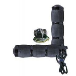PartzBiz HD AG-MT-AIR-90-ANO-HT - Avon MT Air Cushioned Anodized Heated Grips สำหรับเรือลาดตระเวนเมตริก | MT-AIR-90-ANO-HT