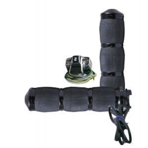 PartzBiz HD: 4423210-Avon MT Air Cushioned Anodized Heated Grips for Metric Cruisers | MT-AIR-90-ANO-HT