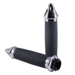 PartzBiz HD AG-MT-CC-85-CH-SPK - Avon MT Custom Contour Chrome Spike Grips สำหรับรุ่นเมตริก | MT-CC-85-CH-SPK