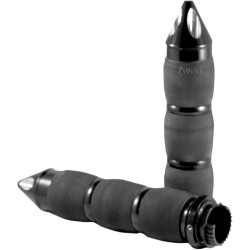 PartzBiz HD AG-MT-IN-AIR-90A-S - Avon Performance Spike ปลอกแฮนด์เบาะลมอะโนไดซ์สีดำอินเดีย 14-17 | MT-IN-AIR-90A-S