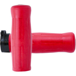 PartzBiz HD AG-OLD-69-RED - Avon Red Rubber True Old School Soda Bottle Look 1” Grips Harley Cable 84-21 | OLD-69-RED