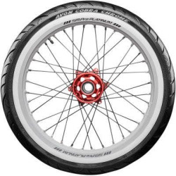 PartzBiz HD DS03010761 - Avon Tyres Cobra Chrome AV91 150/80R16 71V Whitewall Bias ยางรถจักรยานยนต์หน้า | 4120017