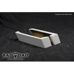 PartzBiz HD BAD-SBAG-EXT-2-DUAL - Bad Dad 2 ” ส่วนต่อขยายกระเป๋าข้างแบบ Dual Cutouts สำหรับรุ่น Harley / Road Star 93-13