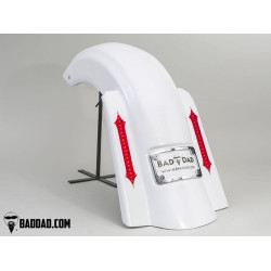 PartzBiz HD BAD-81047 - Bad Dad 81047 Summit Stretched Fender & Bag Kit w/ Lights Harley Touring 14-Up electra street road glide king best new custom bagger dresser อัพเกรด harley davidson