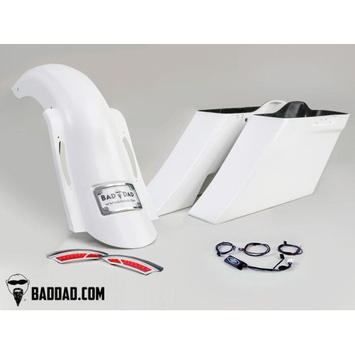 PartzBiz HD: 4423102-Bad Dad 81250 Build-Your-Own Competition Fender & Saddlebag Kit HD Touring 14-Up PartzBiz HD: 4423102-Bad Dad 81250 Build-Your-Own Competition Fender & Saddlebag Kit HD Touring 14-Up