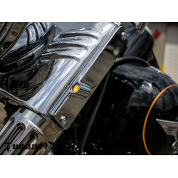 PartzBiz HD BAD-81260-2 - Bad Dad 900 Series Chrome Front LED Billet ไฟเลี้ยว Harley FLS Softail Fatboy Heritage Deluxe รุ่น BAD-900FTS-CH-FLS FLFB FLFBS FLST FLST FLDE 81260-2 PartzBiz HD BAD-81260-2 - Bad Dad 900 Series Chrome Front LED Billet ไฟเลี้ยว Harley FLS Softail Fatboy Heritage Deluxe รุ่น BAD-900FTS-CH-FLS FLFB FLFBS FLST FLST FLDE 81260-2