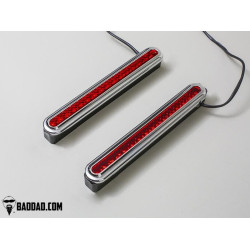 PartzBiz HD BAD-905-CH - Bad Dad 905 Custom LED Filler Panel ไฟเลี้ยวไฟท้าย Chrome Bezel Harley | BAD-905-CH PartzBiz HD BAD-905-CH - Bad Dad 905 Custom LED Filler Panel ไฟเลี้ยวไฟท้าย Chrome Bezel Harley | BAD-905-CH