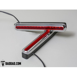 PartzBiz HD BAD-957-CH - Bad Dad 957 Custom LED Filler Panel ไฟเลี้ยวไฟท้าย Chrome Bezel Harley | BAD-957-CH PartzBiz HD BAD-957-CH - Bad Dad 957 Custom LED Filler Panel ไฟเลี้ยวไฟท้าย Chrome Bezel Harley | BAD-957-CH