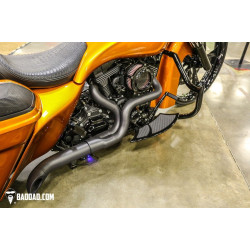 PartzBiz HD BAD-81247-7 - Bad Dad Chrome C2 Classic Series Bolt-On Air Cleaner Harley Softail 99-15 filter 81247-7