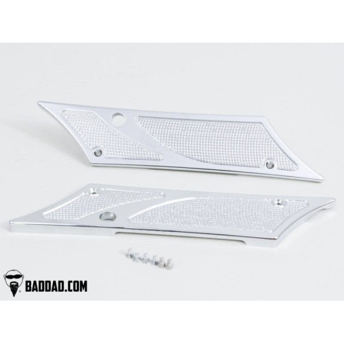 PartzBiz HD: 4423003-Bad Dad Black 900 Series Latch Covers for 1993-2013 Harley Touring FLH FLT | 81288-2 PartzBiz HD: 4423003-Bad Dad Black 900 Series Latch Covers for 1993-2013 Harley Touring FLH FLT | 81288-2