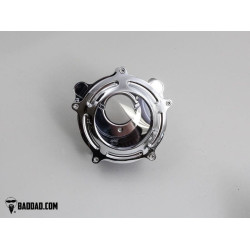 PartzBiz HD BAD-81247-8 - Bad Dad Chrome C2 Classic Series Bolt-On Air Cleaner Harley Softail 99-15 filter  81247-8