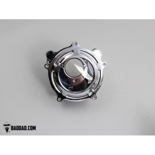 PartzBiz HD: 4423008-Bad Dad Chrome C2 Classic Series Bolt-On Air Cleaner Harley Touring 02-19 filter