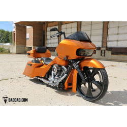 PartzBiz HD BAD-81194-7 - Bad Dad Chrome C2 Classic Series Bolt-On Air Cleaner Harley Softail 99-15 filter
