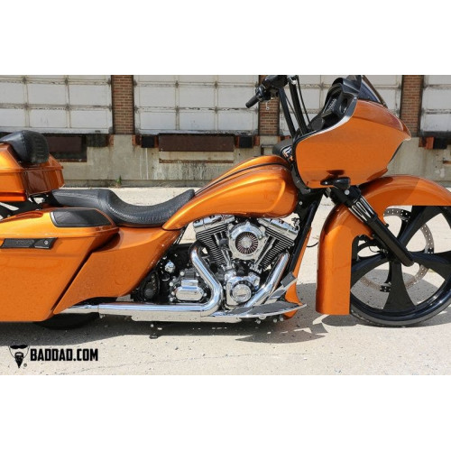 PartzBiz HD: 4423012-Bad Dad Chrome C2 Classic Series Bolt-On Air Cleaner Harley Touring 02-19 filter PartzBiz HD: 4423012-Bad Dad Chrome C2 Classic Series Bolt-On Air Cleaner Harley Touring 02-19 filter