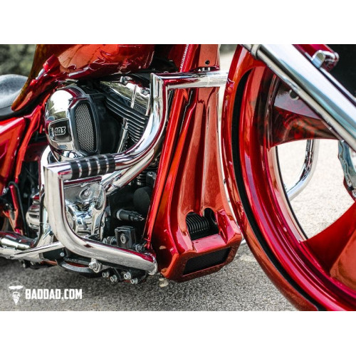 PartzBiz HD: 4422992-สปอยเลอร์คาง Bad Dad Classic Series พร้อมช่องระบายอากาศเดี่ยวสำหรับรุ่น Touring 14-16 FLH/T