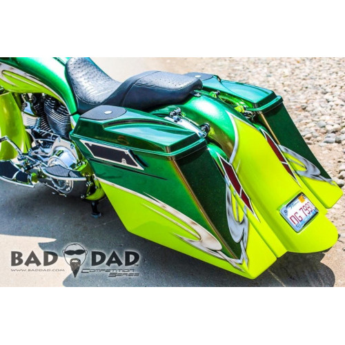 PartzBiz HD: 4422954-Bad Dad Raw Competition Series Fender Harley Dresser FL Touring 97-08 81024 full fuel system exhaust air cleaner filter tuner performance best for