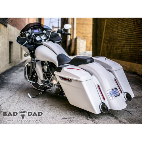 PartzBiz HD: 4422920-Bad Dad Raw Fiberglass Bagger Rear Fender w/ Recess Harley FL Touring 97-08 80858-1 full fuel system exhaust air cleaner filter tuner performance best for