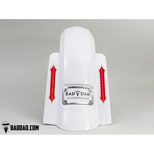 PartzBiz HD: 4422928-Bad Dad Raw Summit Fender with 10" Flush Mounts Harley FL Touring 14-Up 81088 full fuel system exhaust air cleaner filter tuner performance best for