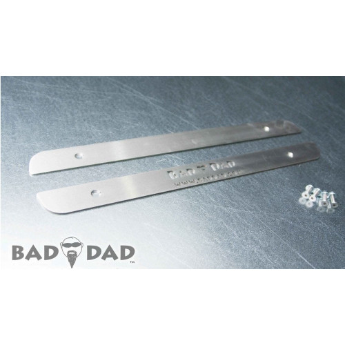 PartzBiz HD: 4422908-Bad Dad Stretched Saddlebag Skid Plates -Raw