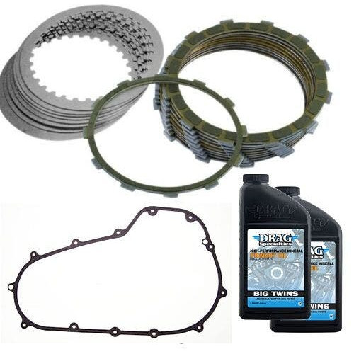 PartzBiz HD: 4422779-Barnett Extra Clutch Friction Plates Kit w/ Gasket & Oil Harley Touring 07-16